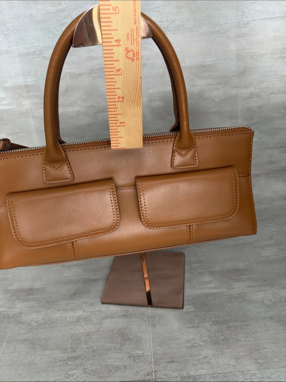 Rachel Zoe - east west Top-Handle Bag with Front Flap Pockets - Picture 12 of 12